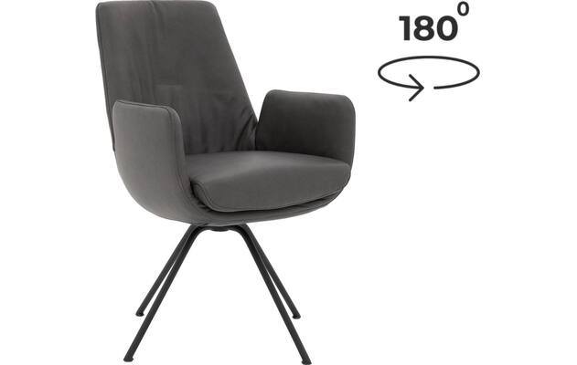 Goossens excellent eetkamerstoel mabach grijs leer - 8202454-goossens-excellent-mabach-eetkamerstoel-leer-grijs- 35
